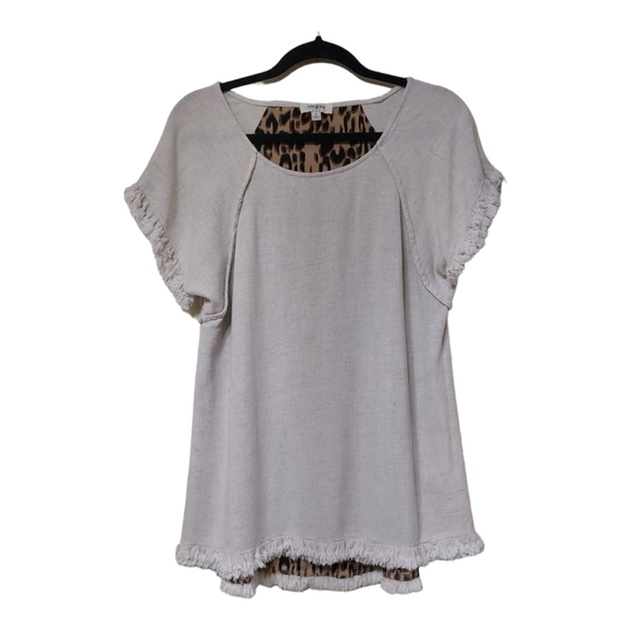 Umgee Linen Blend Top Size M - Picture 3 of 10